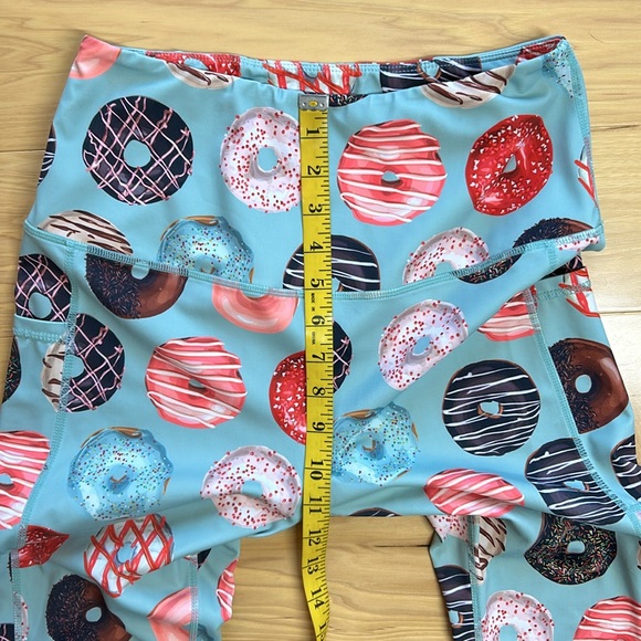 Muscles and Donuts Dusty Blue High Rise Leggings w/Pockets | Size XL - Picture 4 of 10